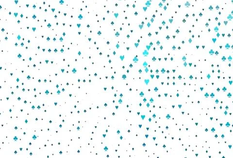 Light BLUE vector layout with elements of cards. Stock Illustration