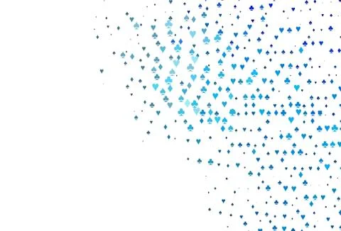 Light BLUE vector layout with elements of cards. Stock Illustration