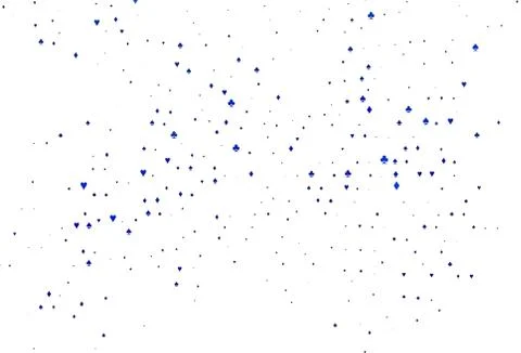 Light BLUE vector layout with elements of cards. 스톡 일러스트