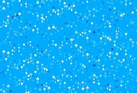 Light BLUE vector layout with elements of cards. Ilustración de archivo