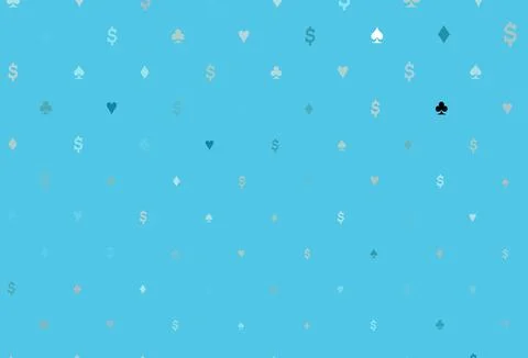 Light blue vector layout with elements of cards. Illustrazione stock