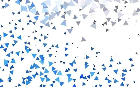 Light BLUE vector layout with lines, triangles. Stock Illustration