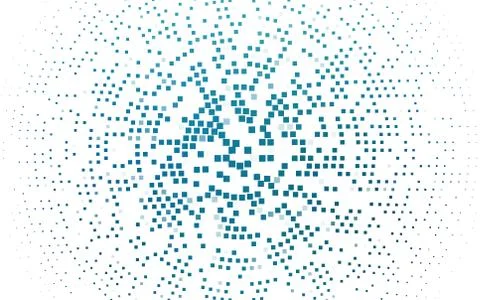 Light BLUE vector layout with lines, rectangles. 스톡 일러스트