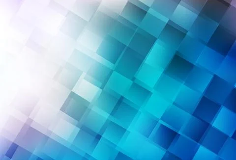 Light BLUE vector layout with lines, rectangles. Stock Illustration