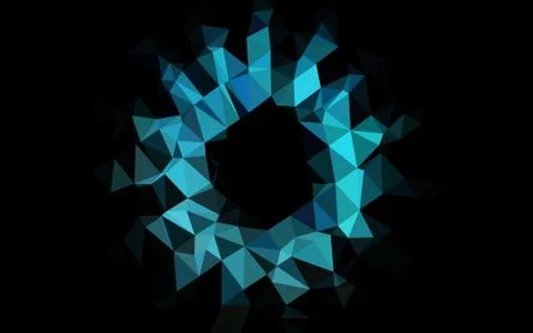 Light BLUE vector low poly texture. Illustrazione stock