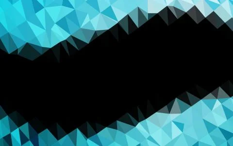Light BLUE vector low poly texture. Illustrazione stock