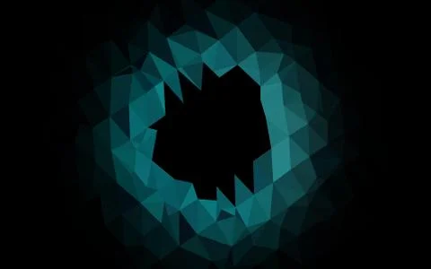 Light BLUE vector low poly layout. Illustrazione stock
