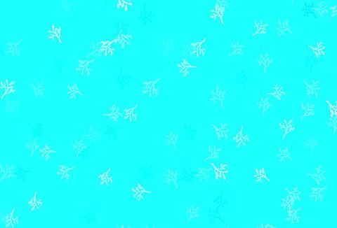 Light BLUE vector natural background with branches. Stock Illustration