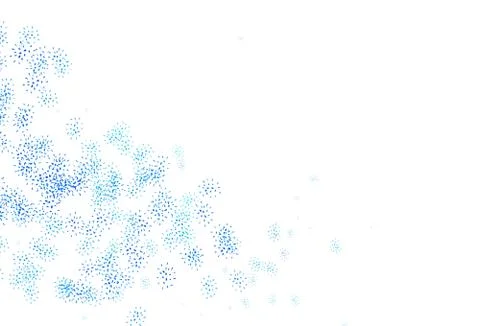 Light BLUE vector natural pattern with leaves. Illustrazione stock