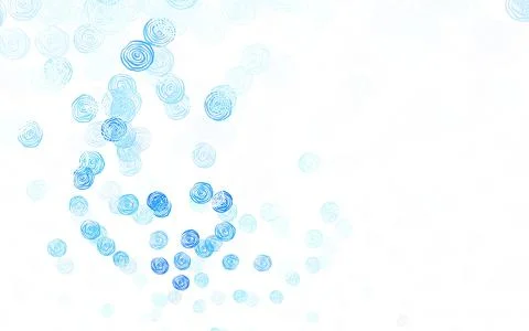 Light BLUE vector natural pattern with roses. Illustrazione stock