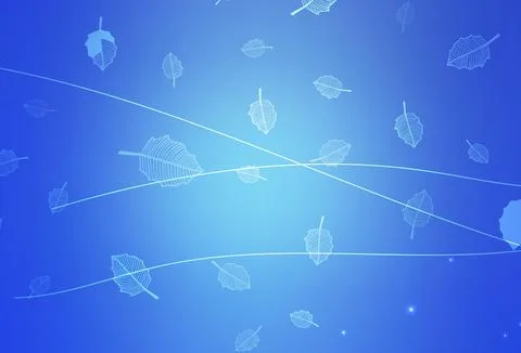 Light BLUE vector natural pattern with trees, branches. Illustrazione stock