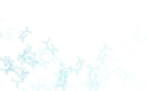 Light BLUE vector pattern with artificial intelligence network. Illustrazione stock
