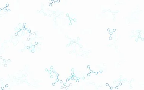 Light BLUE vector pattern with artificial intelligence network. Stock Illustration