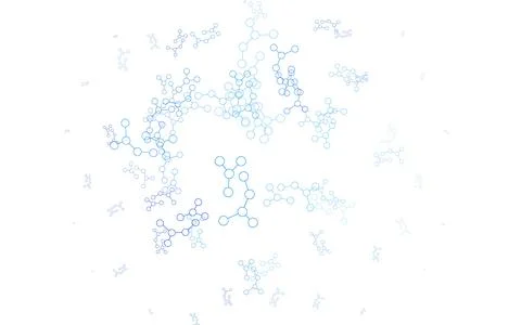 Light BLUE vector pattern with artificial intelligence network. Stock Illustration