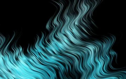 Light BLUE vector pattern with bent ribbons. Stock Illustration