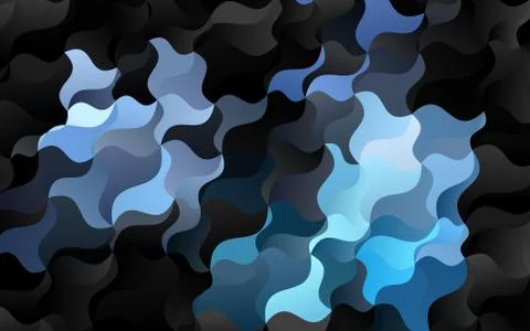 Light BLUE vector pattern with bent ribbons. イラスト素材
