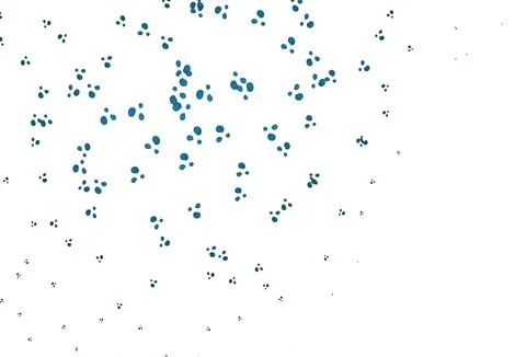 Light BLUE vector pattern with bubble shapes. 스톡 일러스트
