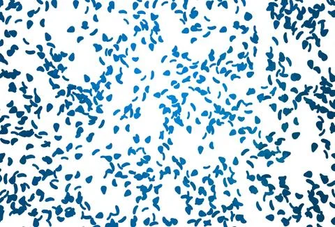 Light BLUE vector pattern with chaotic shapes. 스톡 일러스트