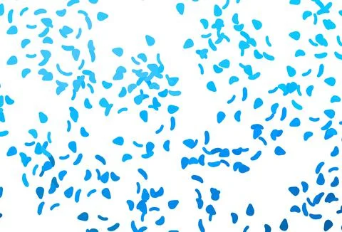 Light BLUE vector pattern with chaotic shapes. Stock Illustration