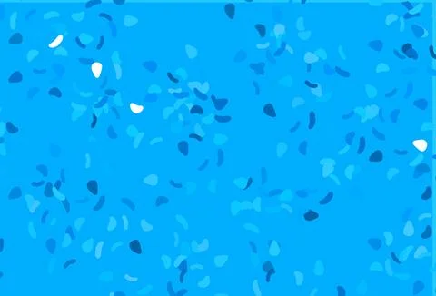 Light BLUE vector pattern with chaotic shapes. Stock Illustration