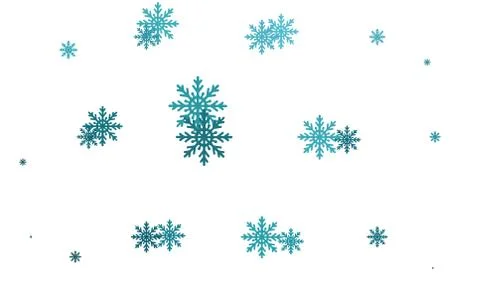 Light BLUE vector pattern with christmas snowflakes. 스톡 일러스트