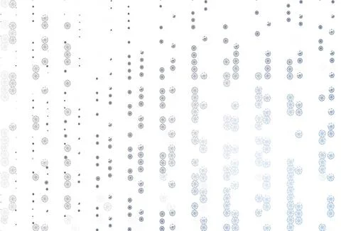 Light BLUE vector pattern with christmas snowflakes. Stock Illustration