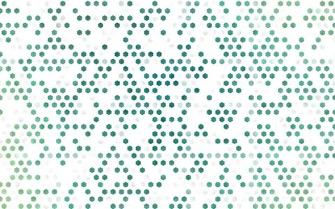 Light BLUE vector pattern with colorful hexagons. Stock Illustration