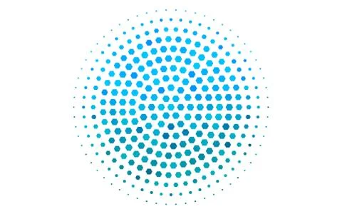 Light BLUE vector pattern with colorful hexagons. イラスト素材