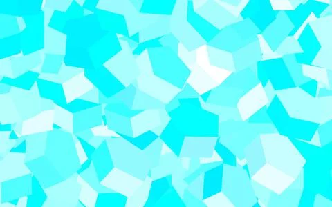 Light BLUE vector pattern with colorful hexagons. Stock Illustration