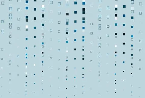 Light BLUE vector pattern with crystals, rectangles. Stock Illustration