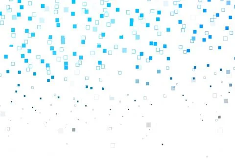 Light BLUE vector pattern with crystals, rectangles. Illustrazione stock