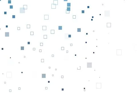 Light BLUE vector pattern with crystals, rectangles. 库存插图