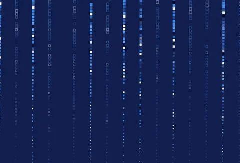 Light BLUE vector pattern with crystals, rectangles. Illustrazione stock