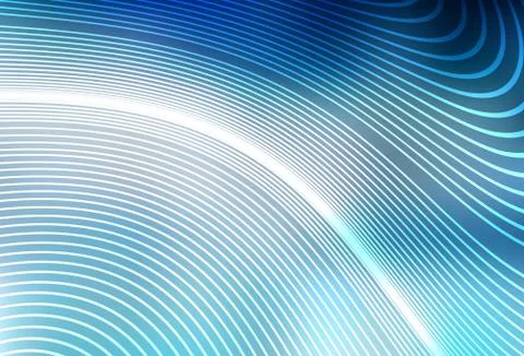 Light BLUE vector pattern with curved lines. イラスト素材