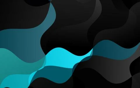 Light BLUE vector pattern with curved circles. Illustrazione stock