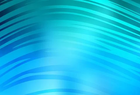 Light BLUE vector pattern with curved lines. Stock Illustration