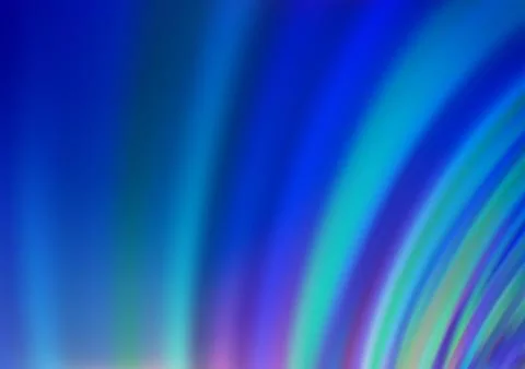 Light BLUE vector pattern with curved circles. 스톡 일러스트