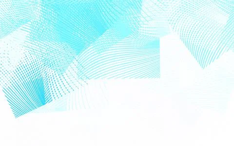 Light BLUE vector pattern with curved lines. Stock Illustration