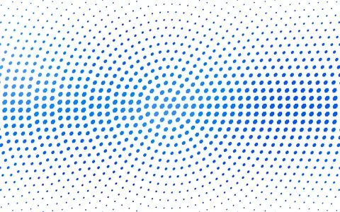 Light BLUE vector pattern of geometric circle shapes. Colorful mosaic banner. Stock Illustration