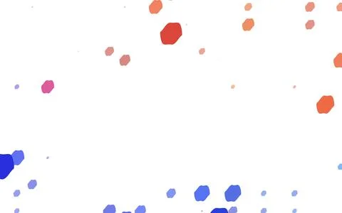 Light BLUE vector pattern of geometric circle shapes. Stock Illustration