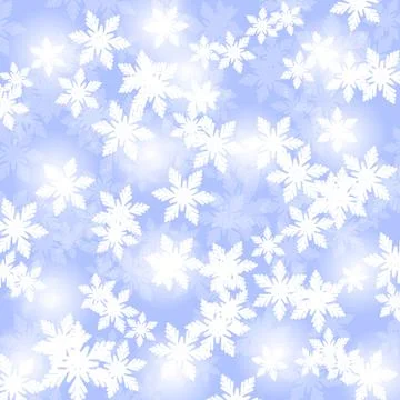 Light blue vector pattern with ice snowflakes. New year design for your ad Stock Illustration