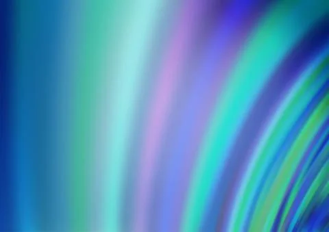 Light BLUE vector pattern with lines, ovals. Stock Illustration