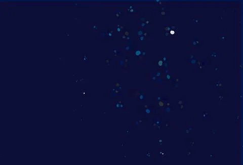 Light BLUE vector pattern with lines, ovals. 스톡 일러스트