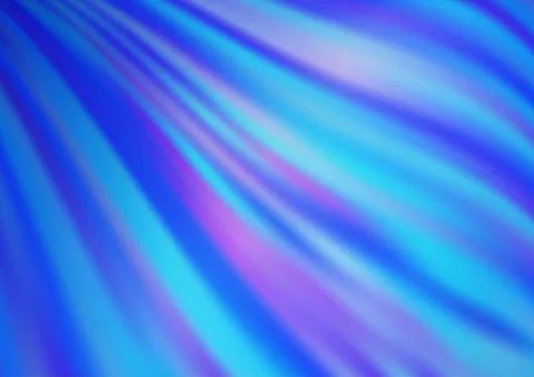 Light BLUE vector pattern with lines, ovals. Stock Illustration