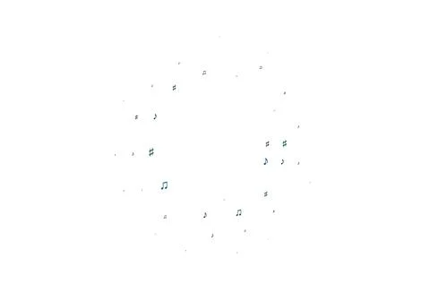 Light BLUE vector pattern with music elements. Illustrazione stock