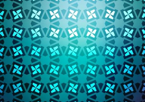 Light BLUE vector pattern in polygonal style with cubes. Stock Illustration