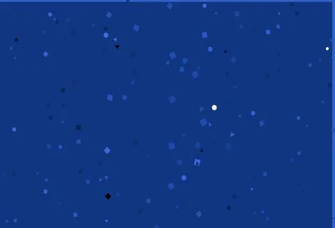 Light BLUE vector pattern in polygonal style with circles. 库存插图