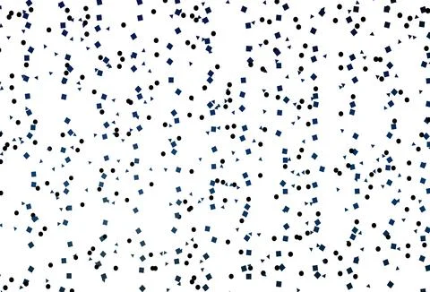 Light BLUE vector pattern in polygonal style with circles. Illustrazione stock