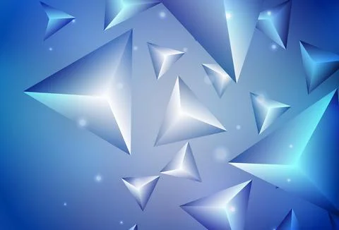 Light BLUE vector pattern with polygonal style. 스톡 일러스트