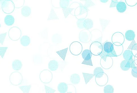 Light BLUE vector pattern with polygonal style with circles. Stockillustratie